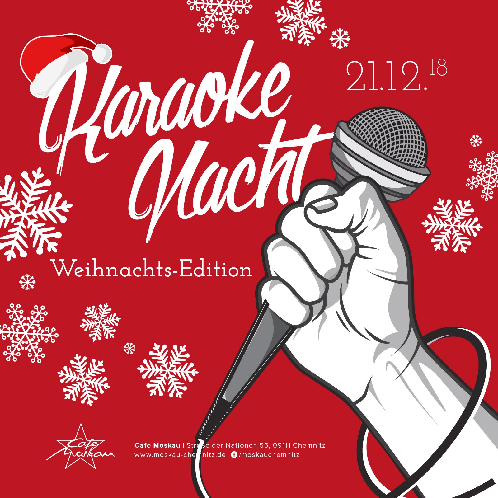 Karaoke Nacht Weihnachtsedition  Angebote Cafe Moskau